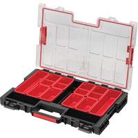 Grand organisateur avec bacs Arx, 21" x 15" x 3", Noir Cintas