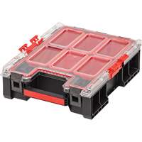 Organisateur moyen haut avec bacs Arx, 10-2/5" x 14-3/10" x 4-1/5", Noir Cintas