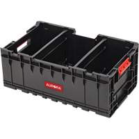 Caisse &agrave; outils avec s&eacute;parateurs Arx, 22-7/10" x 14-1/10" x 9-3/10", Noir Cintas