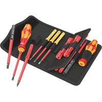 Insulated Screwdriver Set for Slotted Screws, 1000 V, 18 Pcs Cintas