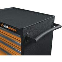GSX Series Rolling Tool Cabinet, 6 Drawers, 36" W x 18-1/5" D x 37-2/5" H, Black/Orange Cintas