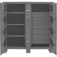 Jobsite Storage Cabinet, Steel, 59 Cubic Feet, Grey Cintas