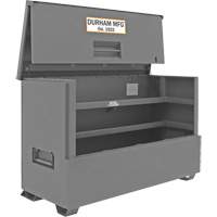 Coffre de style piano pour le chantier de 57,4 pi3, 72-7/16" la x 33-7/8" p x 49-7/16" h, Gris Cintas