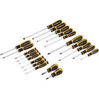Phillips&reg;, Slotted, Torx&reg; Dual Material Screwdriver Set, 20 Pcs. Cintas