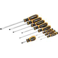Slotted Dual Material Screwdriver Set in Foam Storage Tray, 9 Pcs. Cintas