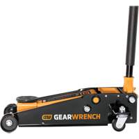 Heavy-Duty Floor Jack, 3 Ton(s) Capacity, 5-1/4" Lowered, 18-1/4" Raised, Manual Hydraulic Cintas