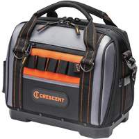 Sac ouvert de 14" pour outils d'ouvrier, Polyester, 32 pochettes, Noir/Gris Cintas