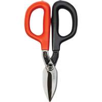 Cisaille de ferblantier droite, Longueur de coupe de 1-31/50", Coupe Droit Cintas