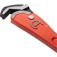 Cl&eacute; pour tuyau acier auto-ajustable, Cap des m&acirc;choires 1-1/2", Longueur 12", Fini Rev&ecirc;tement en poudre, Prise Non-ergonomique Cintas
