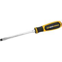 Slotted Dual Material Screwdriver, 5/16", 13-1/10" L, Plastic Handle Cintas