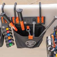 Bucket Work CentreS-Hook Hardware Pouch Module, Nylon, 1 Pockets, Black/Orange Cintas