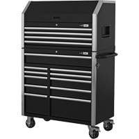 HDCC-4115 HD Series Toolbox Combo, 21-1/2" D x 44-1/5" W x 63-3/10" H, Black Cintas