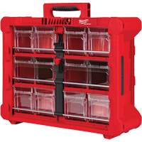 Organisateur PACKOUT &agrave; bac inclinable, 15-1/5" x 19-7/10" x 6-7/10", Noir/Rouge Cintas