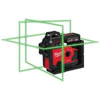 Laser vert &agrave; 3 plans sur 360° M12 avec r&eacute;cepteur et alignement automatique Cintas