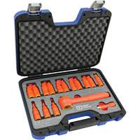 3/8" Drive SAE & Metric Hex Bit Insulated Socket and Attachment Set, 1000 V, 16 Pcs Cintas