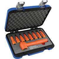 3/8" Drive Insulated Metric Hex Bit Socket and Attachment Set, 1000 V, 9 Pcs Cintas
