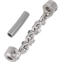Chaîne de nettoyage de tuyaux de 1-1/4" - 1-1/2" pour c&acirc;ble de serpent &agrave; chaîne de 1/4" Cintas