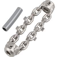 Chaîne de nettoyage de tuyaux de 2" pour c&acirc;ble de serpent &agrave; chaîne de 1/4" Cintas