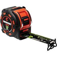 Shockforce NITE EYE Magnetic Tape Measure, 1-1/4" x 16', SAE Graduations Cintas
