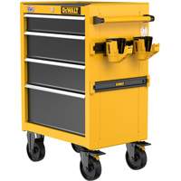 Heavy-Duty Rolling Tool Chest, 4 Drawers, 26" W x Yellow Cintas