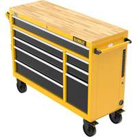 Heavy-Duty Mobile Workstation, 8 Drawers, 52" W x Yellow Cintas