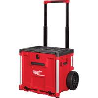 Coffre &agrave; outils roulant avec tiroir PACKOUT, 19" x 24" x 20", Noir/Rouge Cintas