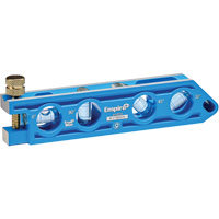 Niveau torpille moul&eacute; sous pression TRUE BLUE, 6" lo, Aluminium, 4 fioles Cintas