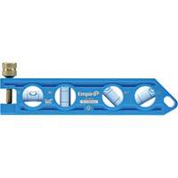 Niveau torpille moul&eacute; sous pression TRUE BLUE, 6" lo, Aluminium, 4 fioles Cintas