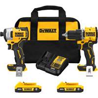 Ensemble de tournevis &agrave; chocs & tournevis/perceuse compact et sans balai ATOMIC, Lithium-ion, 20 V Cintas