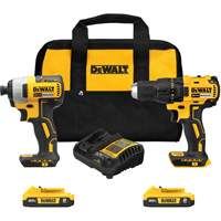 Ensemble de tournevis &agrave; chocs & perceuse, Lithium-ion, 20 V Cintas