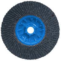 POWERBLEND TRM QC Flap Disc, 5" x 5/8"-11, Type 27, Z40 Grit, Zirconia Alumina Cintas