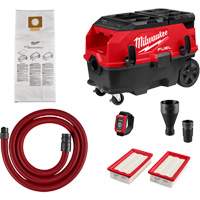 Extracteur de poussi&egrave;re &agrave; deux batteries M18 FUEL de 9 gallons, compatible avec PACKOUT avec trousse VACLINK, 27-3/4" x 19" Cintas