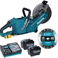 40Vmax XGT Brushless Power Cutter with 8.0Ah Batteries Kit, 9", 40 V Cintas