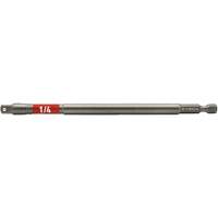 Impactech&reg; Impact Socket Adapter, 1/4" Drive Size, 1/4" Male Size, 6" L Cintas