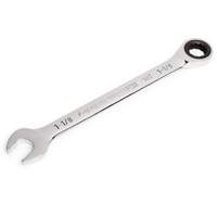 90-Tooth Ratcheting Combination Wrench, 12 Point, 1-1/8", Chrome Finish Cintas