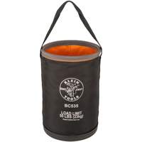 Seau utilitaire droit, 17" lo x 12" la x 4" h, Nylon, Noir/Gris/Orange Cintas