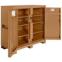Model 139 Jobsite Cabinet with Padlock, Steel, 59.4 Cubic Feet, Tan Cintas