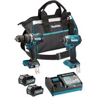 Ensemble doutils sans fil 40?Vmax XGT &agrave; moteur sans balais : visseuse &agrave; chocs et perceuse-visseuse &agrave; percussion, Lithium-ion, 40 V Cintas