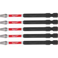 Embouts de tr&eacute;pan &agrave; chocs SHOCKWAVE, Carr&eacute;e, Embout 2, Longueur 3-1/2" Cintas