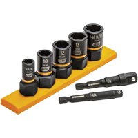 Metric Bolt Biter Extraction Socket Set, 7 Pcs, Impact, 1/4"/3/8" Drive Size Cintas