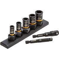 SAE Bolt Biter Extraction Socket Set, 7 Pcs, Impact, 1/4"/3/8" Drive Size Cintas