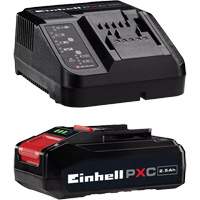 Ensemble de d&eacute;part de batterie et chargeur PXC, Lithium-ion, 18 V, 2,5 Ah Cintas