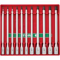 Jeu de douilles &agrave; embouts longues, Torx, Prise 1/4"/3/8", 11 mr Cintas