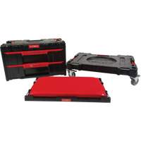 3-Piece Arx&reg; Dolly with Swivel Casters Set, 23-1/10" x 15" x 13-2/5", Black Cintas