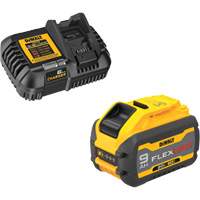 Ensemble de bloc-pile et chargeur MAX FLEXVOLT, Lithium-ion, 20 V/60 V, 9 Ah Cintas