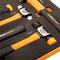Mixed Hammer Set in Foam Storage Tray, 5 Pieces Cintas