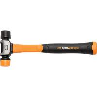 Soft Face Hammer, 16 oz. Head Weight, Plain Face, Solid Steel Handle, 12-1/4" L Cintas