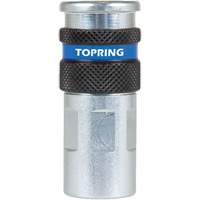 Raccord industriel rapide QUIKSILVER 2, Acier zingu&eacute;, 1/4", NPT femelle, 362 PSI Cintas
