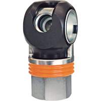 Raccord industriel rapide TOPQUIK SC, Acier nickel&eacute;, 1/2", NPT femelle, 359 PSI Cintas