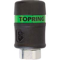 Raccord rapide TOPQUIK Ultraflo 7,8 mm, Composite en polyester, 3/8", NPT femelle, 174 PSI Cintas